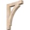 Ekena Millwork Thorton Block Smooth Bracket, Douglas Fir, 5 1/2"W x 34"D x 46"H BKT06X34X46THR05SDF - alternate 1